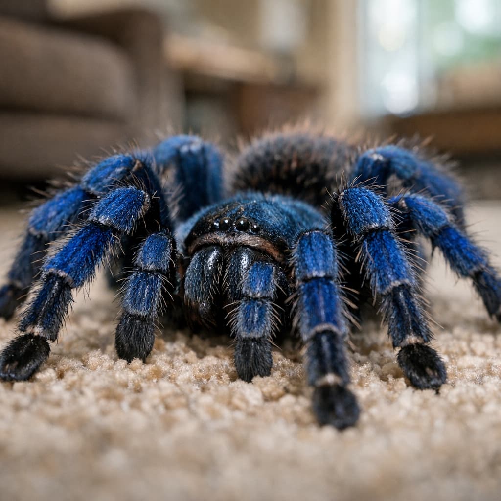 Blue spider