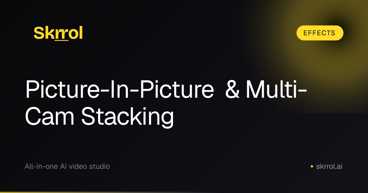 Picture-in-Picture — PIP & Multi-Cam Stacking | Skrrol AI
